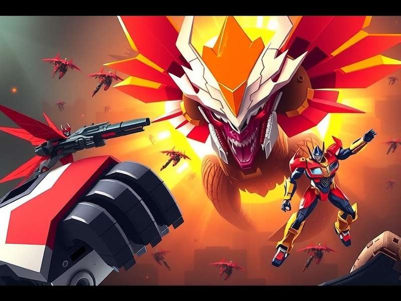 Transformers Rise of the Beasts Final Battle Scene showing Optimus Prime facing Scourge