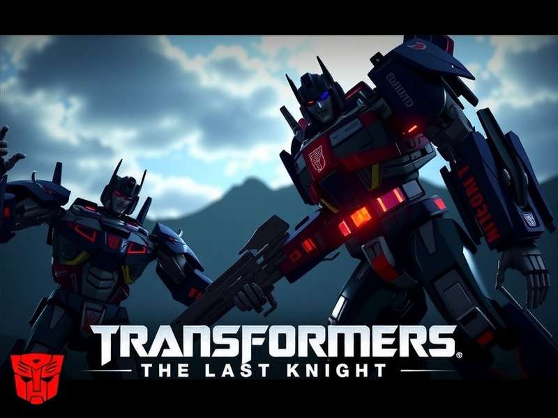 Transformers The Last Knight key art featuring Optimus Prime and Bumblebee