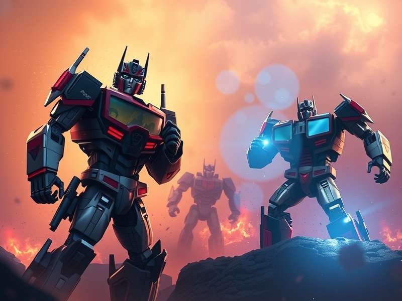 Transformers Movie Collage featuring Optimus Prime and Bumblebee