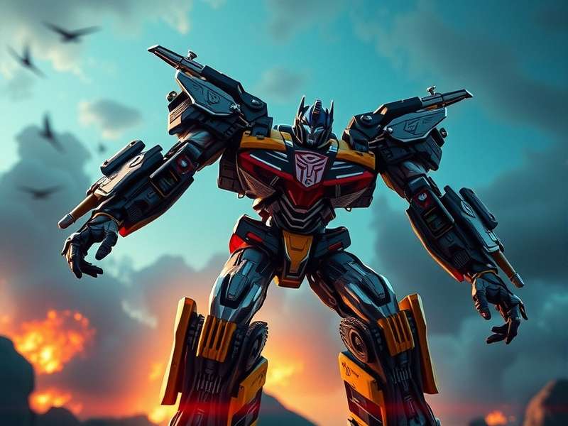 Optimus Prime in forest 4K wallpaper