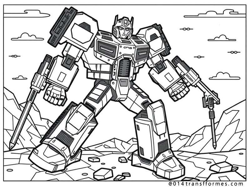 Megatron coloring page example