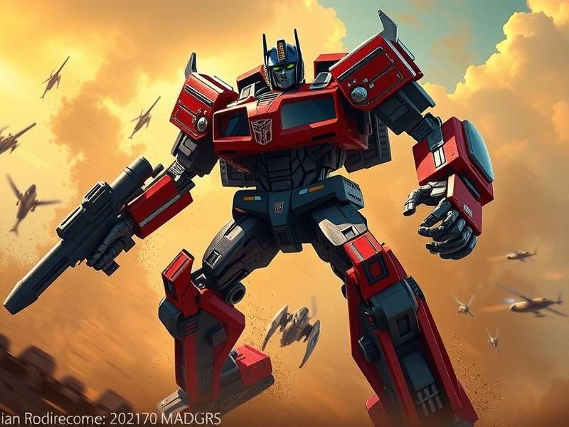 Transformers 2007 video game screenshot showing Optimus Prime in robot mode