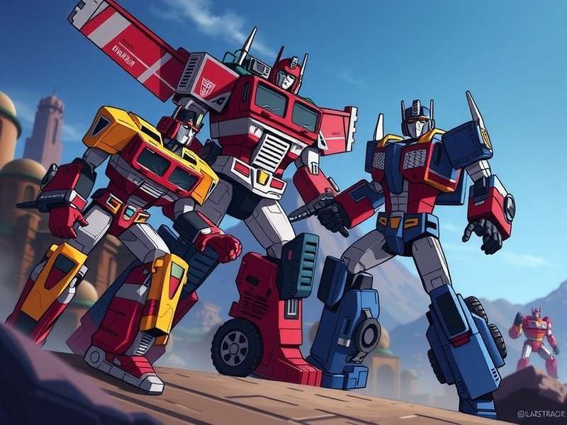 Transformers Animated series characters in action