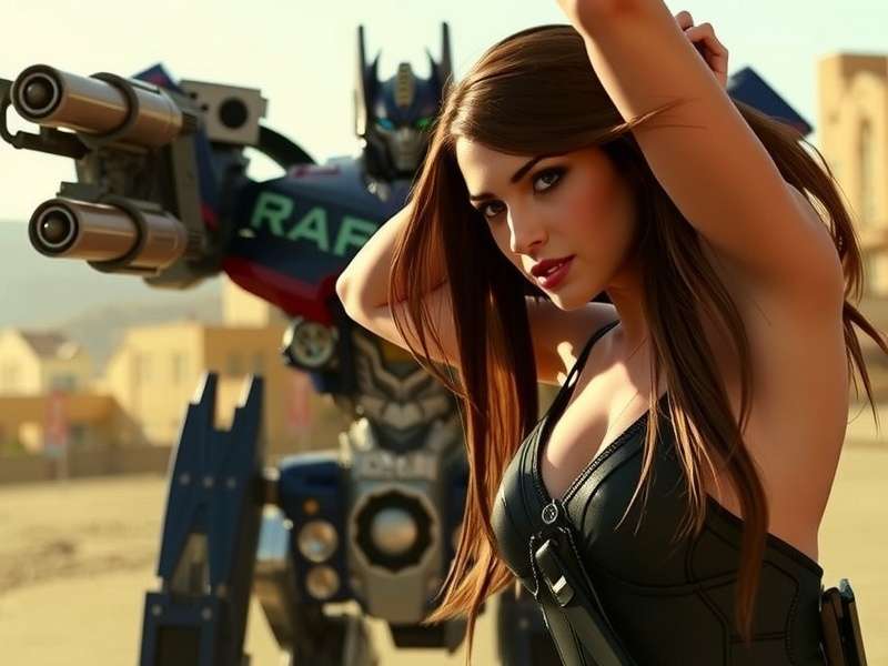 Fan-made mod for a Transformers game showing a character with Mikaela Banes inspired design