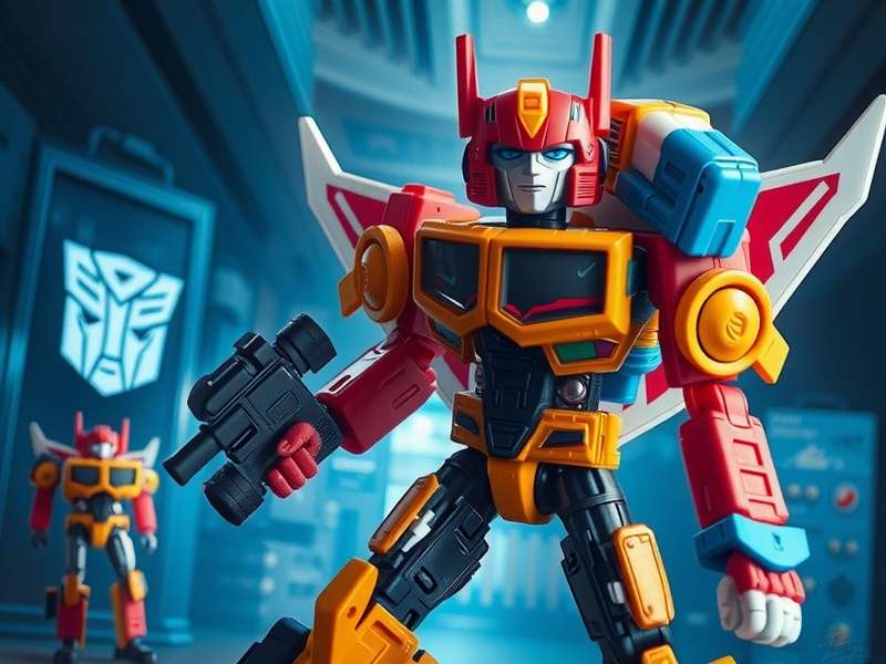 Collection of Transformers action figures including Optimus Prime and Bumblebee