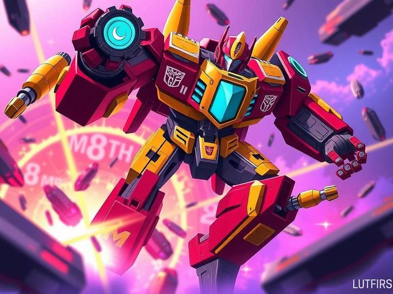 Devastator Transformers towering over a cityscape