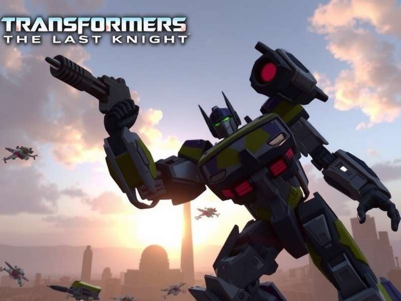 Transformers The Last Knight gameplay scene with Optimus Prime