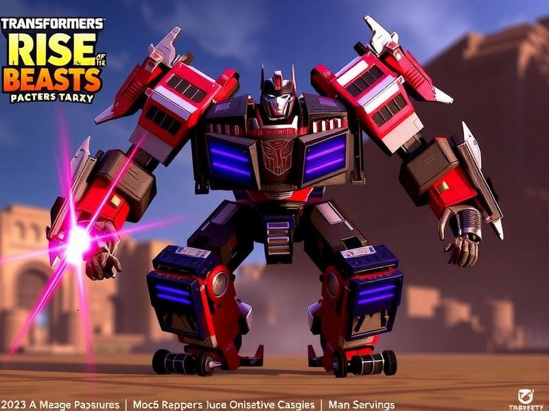 Optimus Primal, Cheetor, Rhinox, and Airazor in Rise of the Beasts