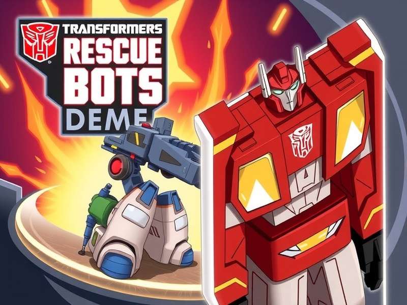 Transformers Rescue Bots in action with heroic poses