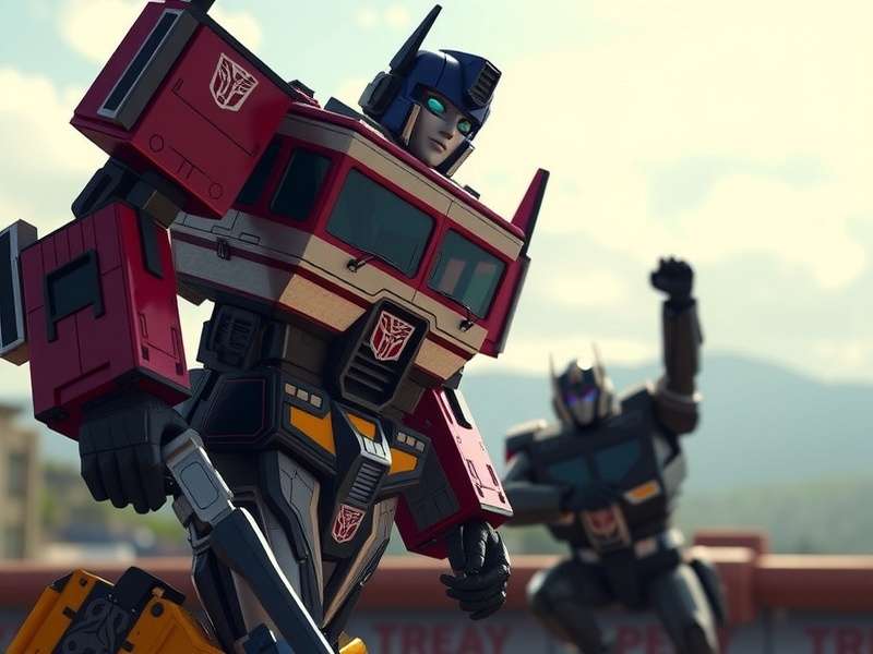 Transformers Movie Collage featuring Optimus Prime and Bumblebee