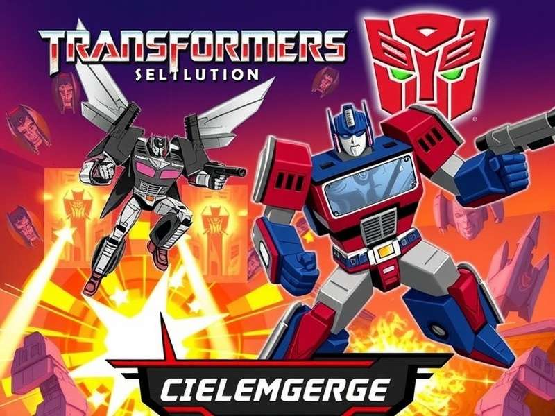 Transformers Game Scene showing Optimus Prime and Bumblebee in action