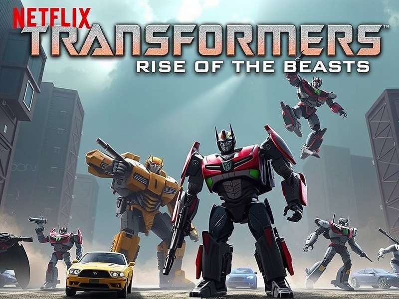 Optimus Prime and Optimus Primal stand together against Scourge in Transformers Rise of the Beasts