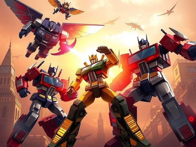 Transformers movie timeline visualization