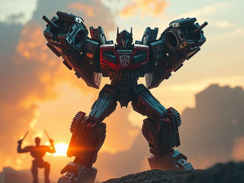 Transformers movie collage featuring Optimus Prime and Bumblebee