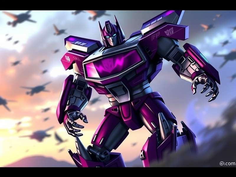 Transformers Soundwave with his cassette minions Ravage and Laserbeak