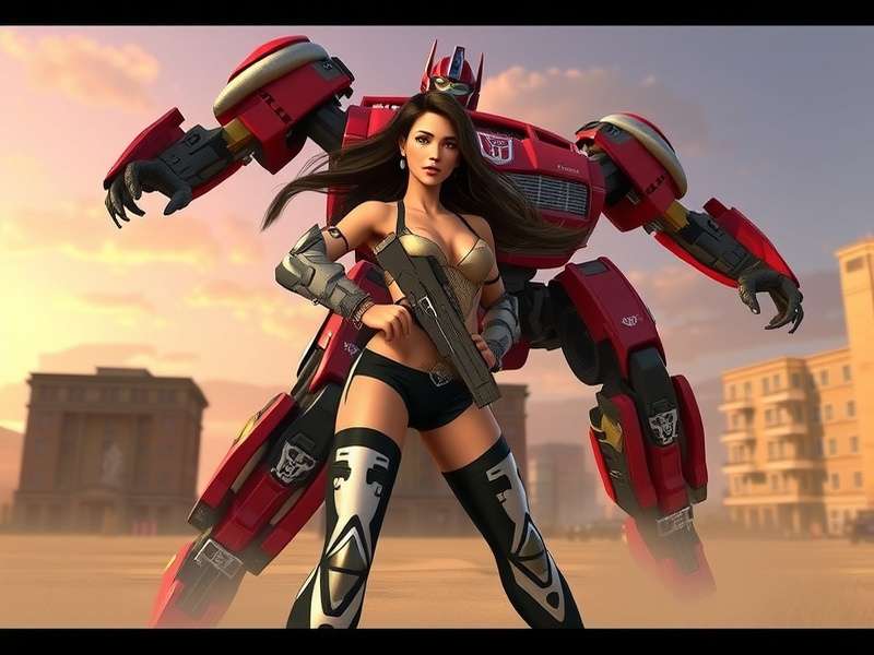 Megan Fox as Mikaela Banes in Transformers 3 with Bumblebee