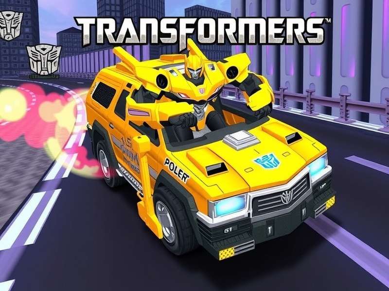 Transformers 3d Ride Universal exterior with Optimus Prime statue