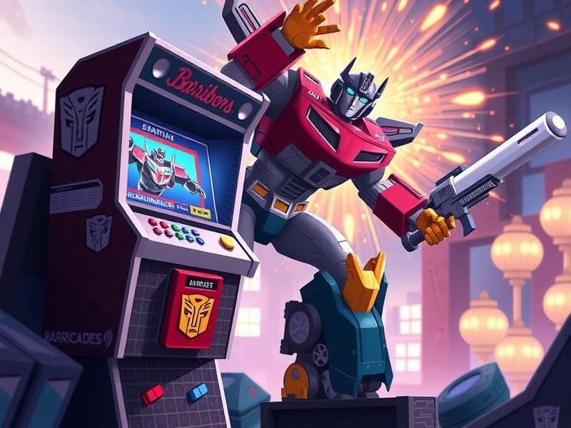 Barricade Transformers in-game render showcasing his police car alt-mode and robot form