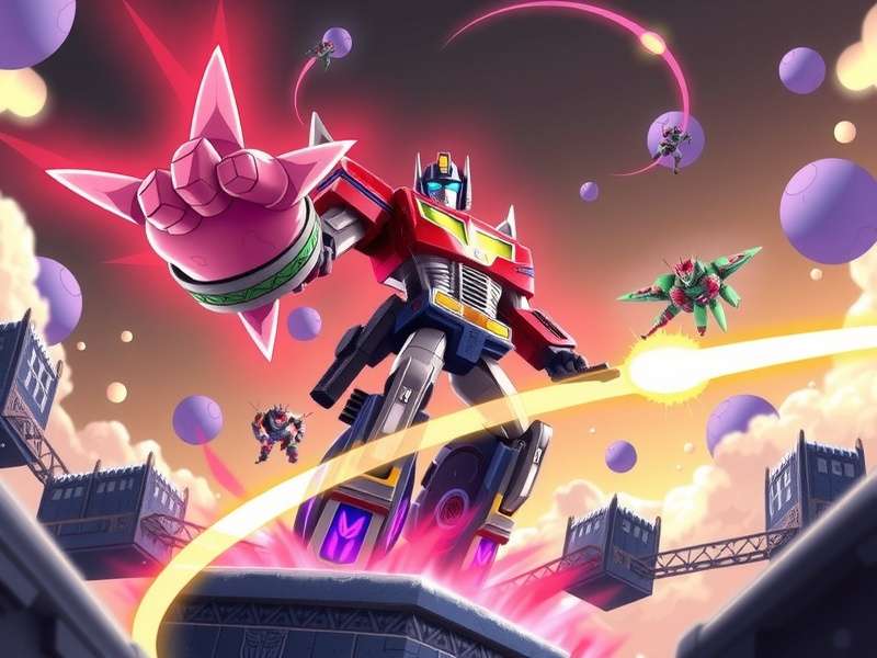 Transformers Movies collage featuring Optimus Prime and Bumblebee in epic battle scenes