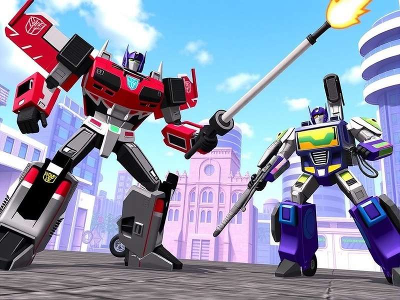 Transformers Prime – epic battle scene with Autobots and Decepticons