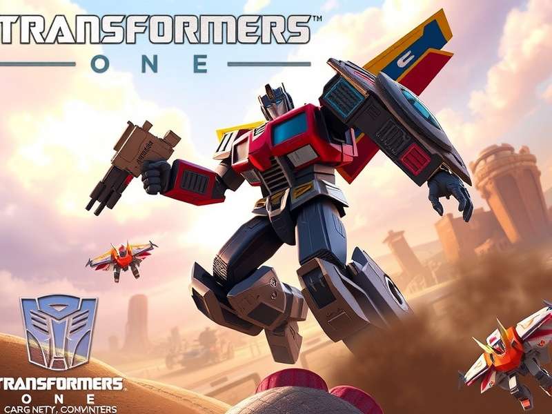 Transformers One – epic battle scene with Optimus Prime and Megatron