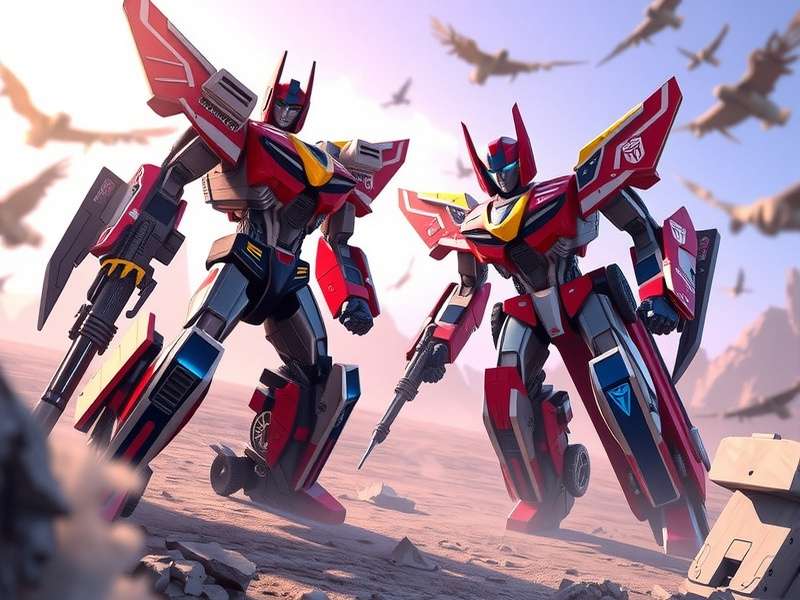 Transformers Cybertron — epic battle on the metallic planet with Autobots and Decepticons