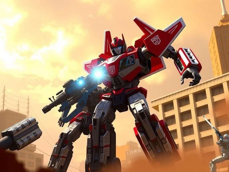 Transformers 2 game epic battle scene with Autobots and Decepticons