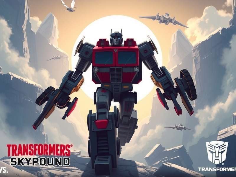 Transformers Skybound – epic battle scene with Optimus Prime and Bumblebee