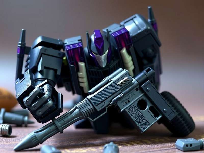 Transformers The Last Knight toy collection display featuring Optimus Prime, Megatron, Bumblebee and Dragonstorm
