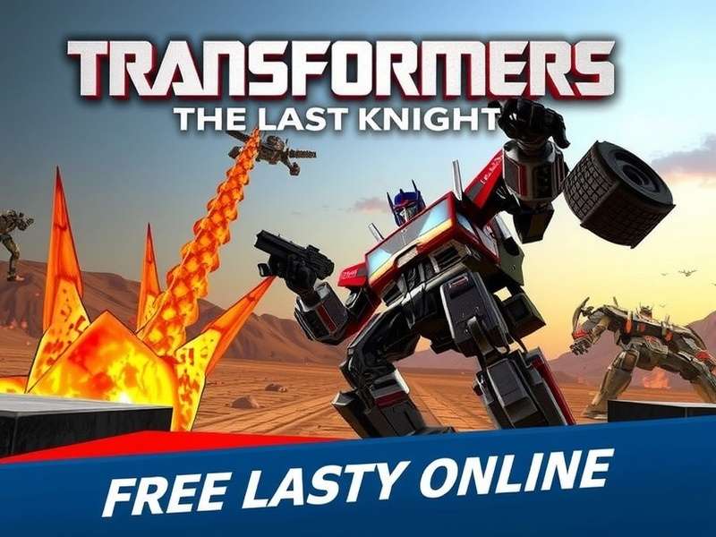 Transformers The Last Knight free online game action scene with Autobots and Decepticons