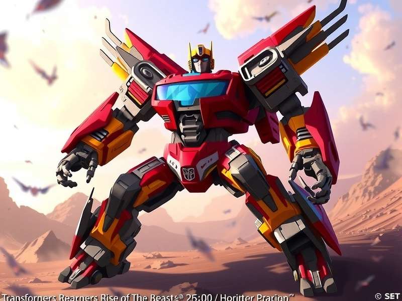 Transformers Rise Of The Beasts Sub Indo — Official key art with Autobots, Maximals, and Terrorcons