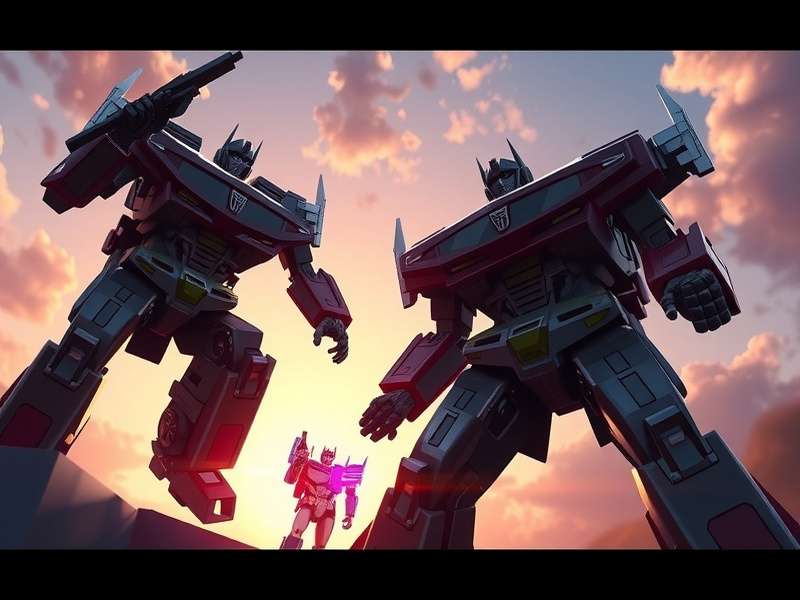 Transformers 3 ending battle scene in Chicago with Optimus Prime confronting Sentinel Prime